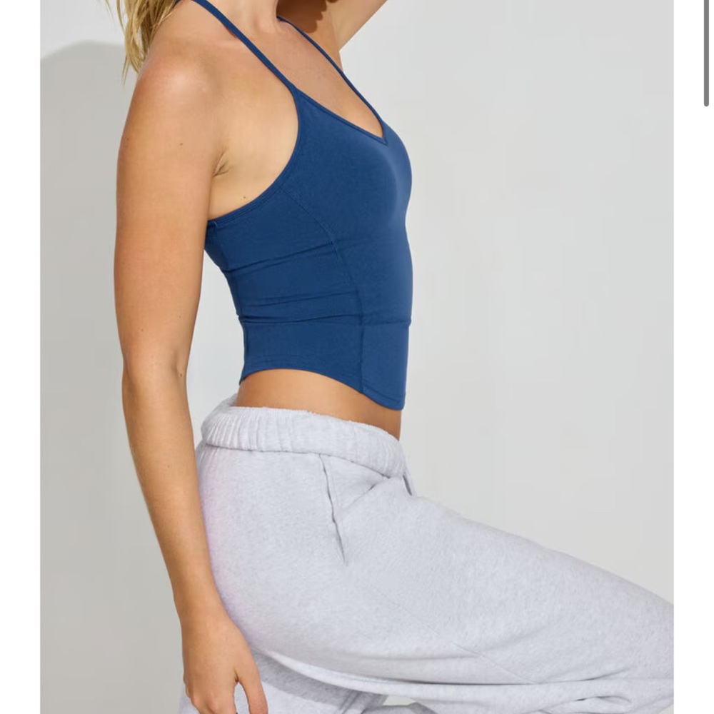 Garage Blue Racerback Tank Top - Picture 3 of 5